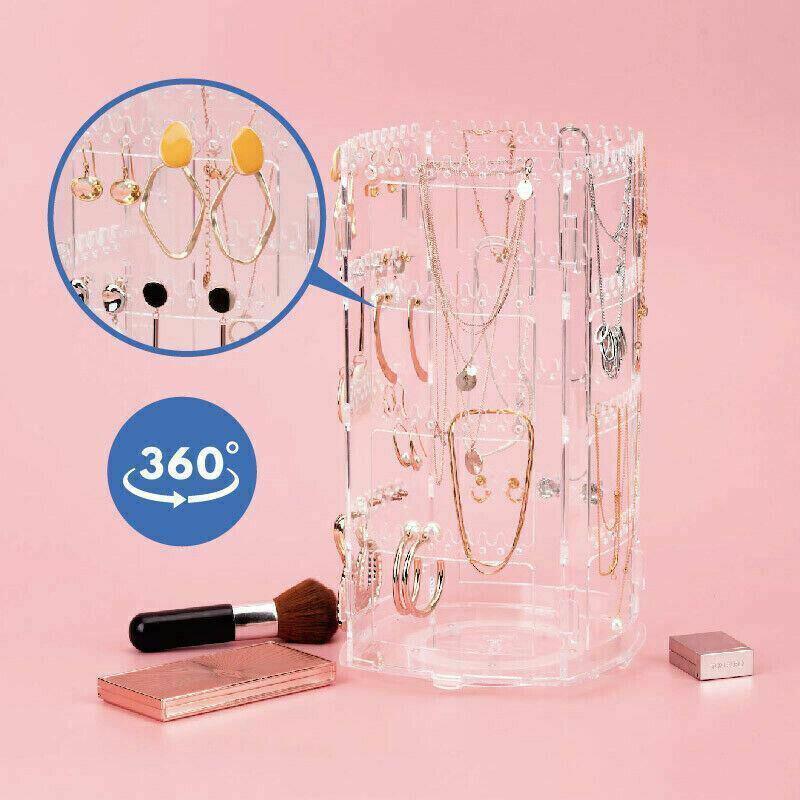 Rotating Acrylic Earring Jewellery Display Rack | StorageOZ