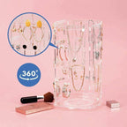 Rotating Acrylic Earring Jewellery Display Rack | StorageOZ