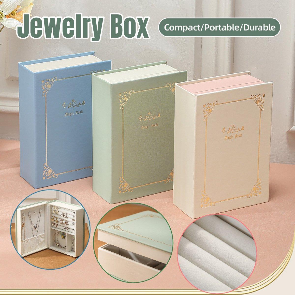 Book Style Jewellery Box in Three Colours | StorageOZ