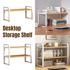 Adjustable Desktop Bookshelf One or Two Tiers | StorageOZ