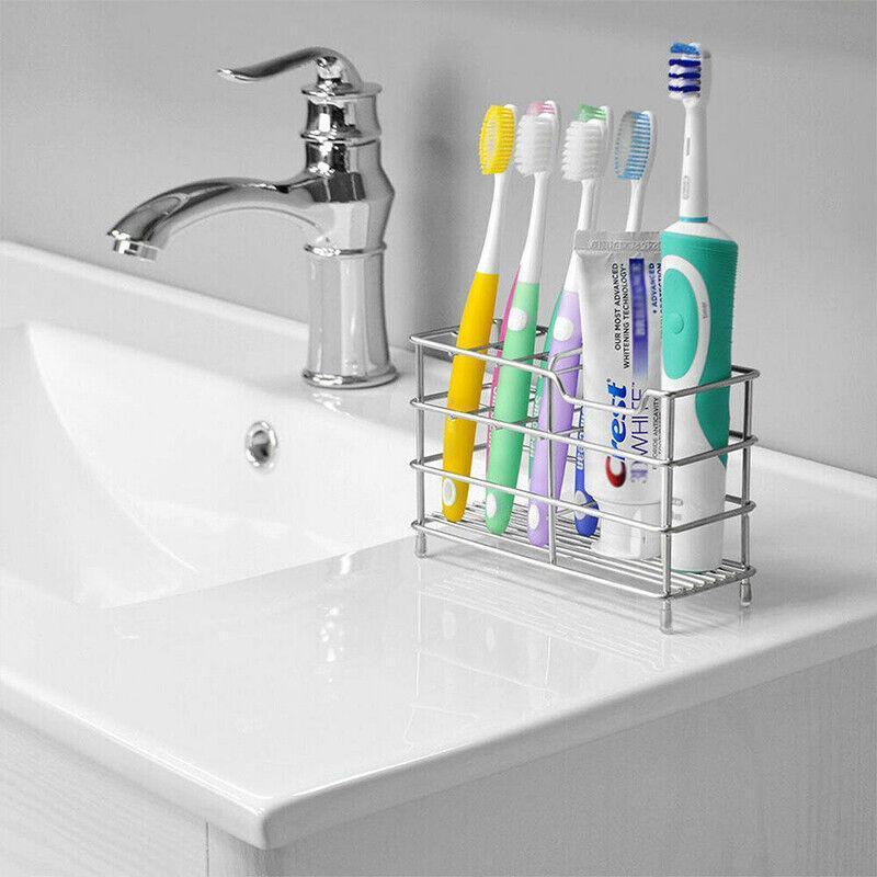 Stainless Steel Wire Toothbrush Holder Stand | StorageOZ