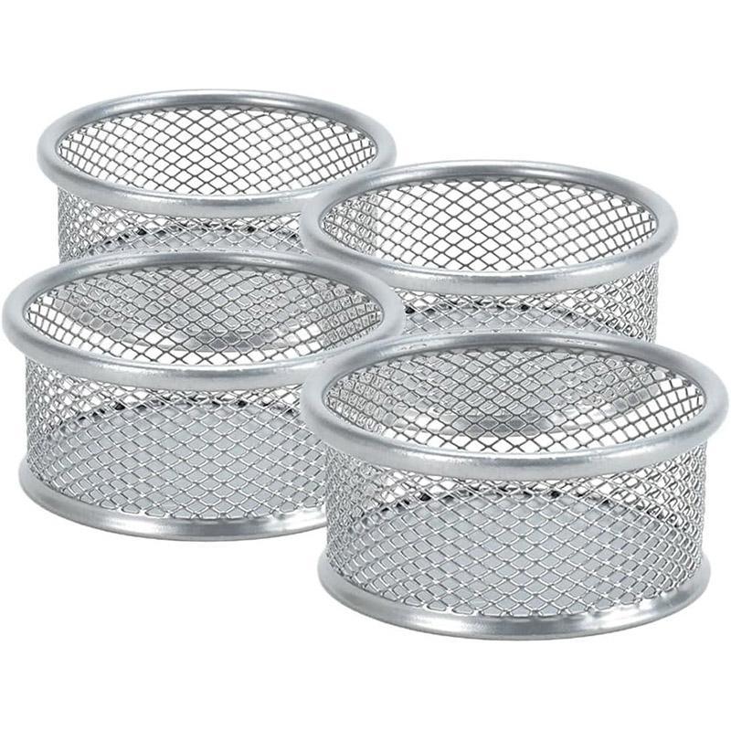 4 Pcs Metal Clip Storage Tubes Two Colours | StorageOZ