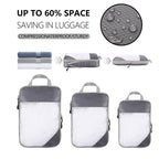 6 Pcs Mesh Travel Storage Bags Five Colours | StorageOZ