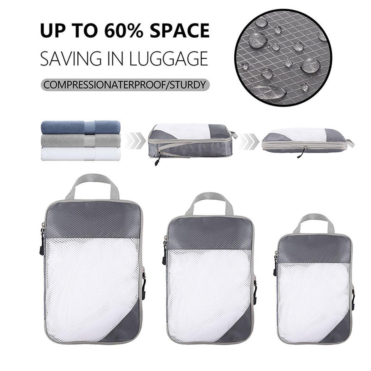 6 Pcs Mesh Travel Storage Bags Five Colours | StorageOZ