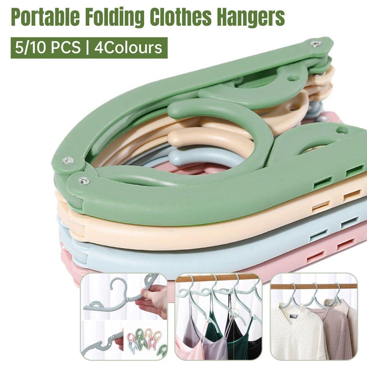 Folding Travel Clothes Hangers Four Colours | StorageOZ