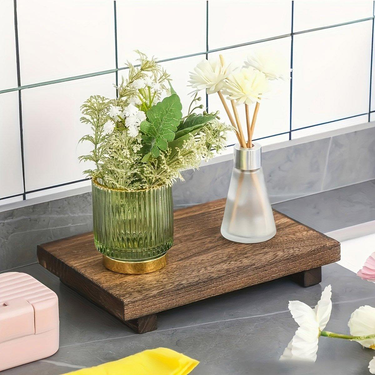 Wooden Bathroom Shelf Soap Storage Rack Set | StorageOZ
