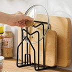 Pot Lid Chopping Board Rack in Two Colours | StorageOZ
