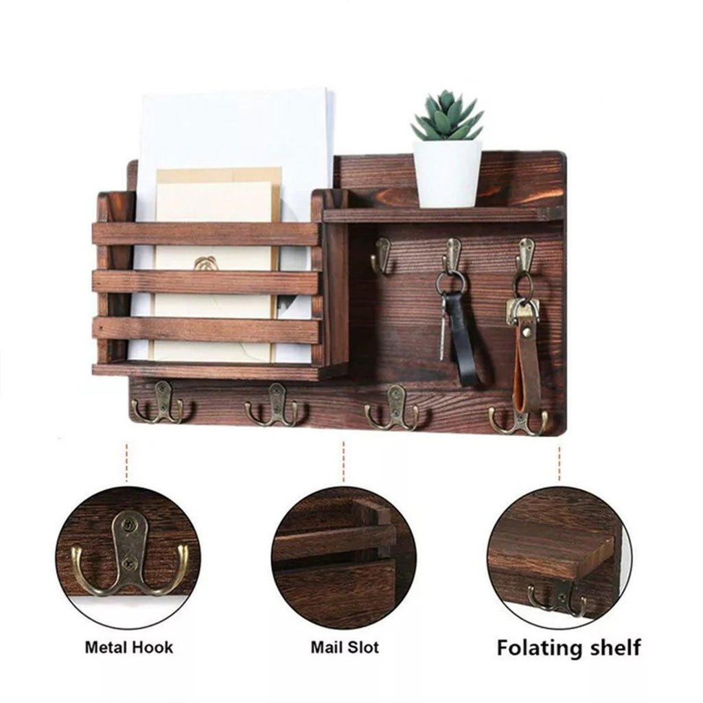 Wood Look Wall Shelf Storage Organiser Set | StorageOZ