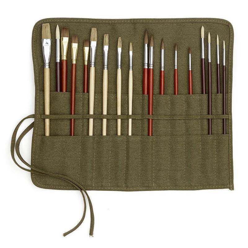 Canvas Brush Roll Art Storage Organiser Set | StorageOZ
