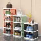 Vertical Shoe Rack 7 or 8 Tiers Three Colours | StorageOZ