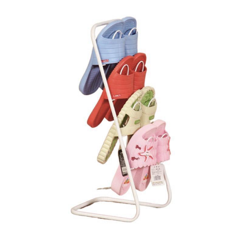 2 Tier Iron Slipper Rack with Drain Tray | StorageOZ