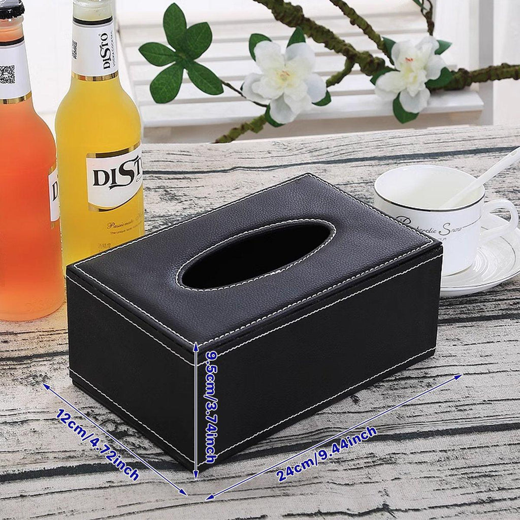 PU Leather Tissue Box Cover in Six Styles | StorageOZ