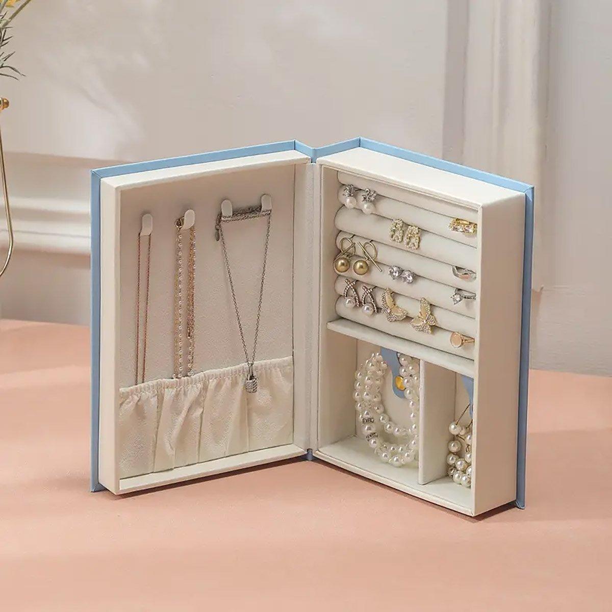 Book Style Jewellery Box in Three Colours | StorageOZ