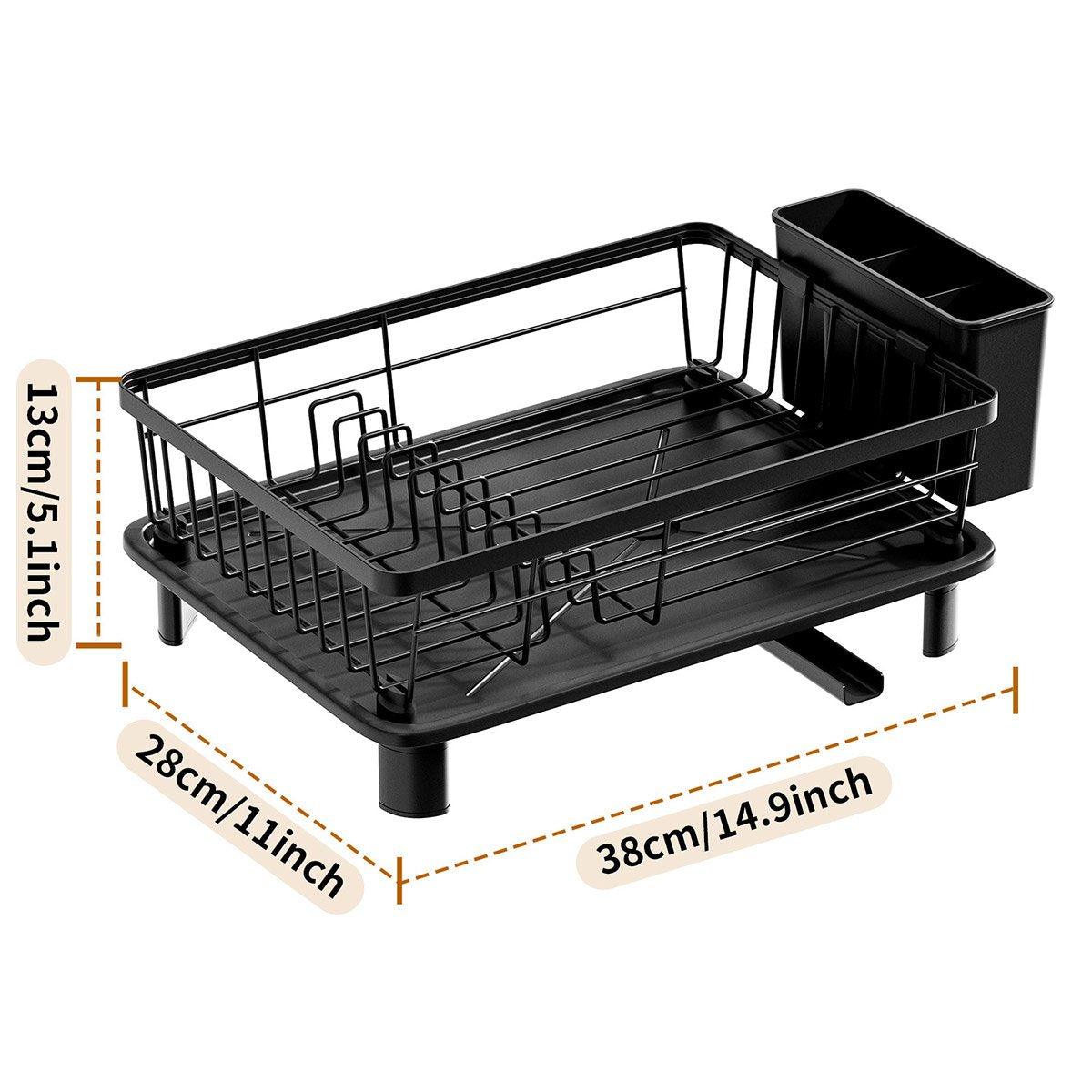 Kitchen Sink Dish Rack with Tray Two Colours | StorageOZ