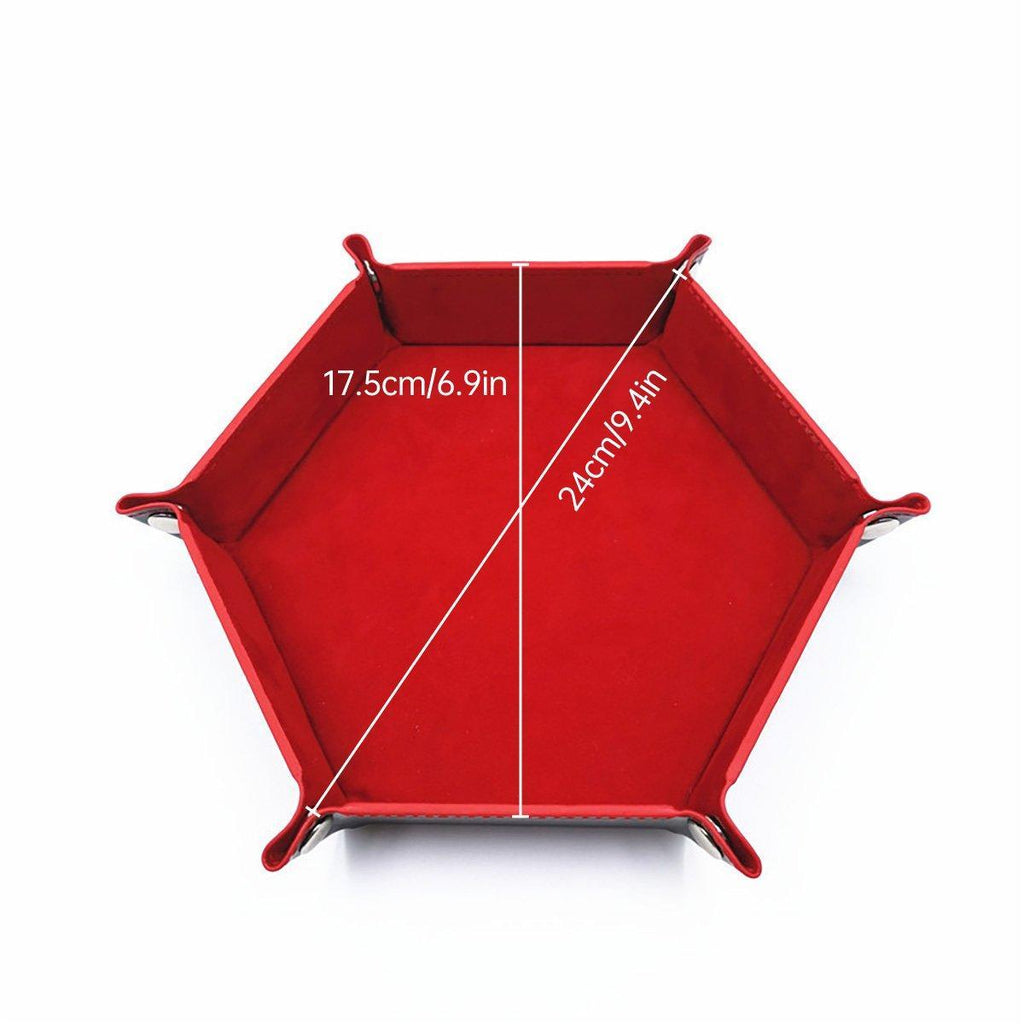 Hexagonal Velvet Folding Tray Six Colours | StorageOZ