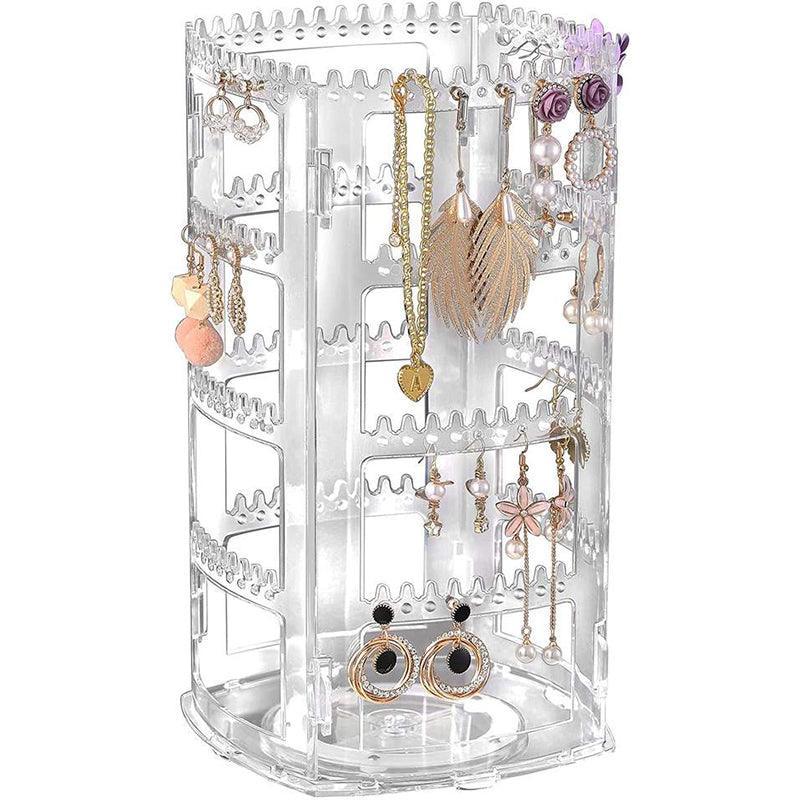 Rotating Acrylic Earring Jewellery Display Rack | StorageOZ