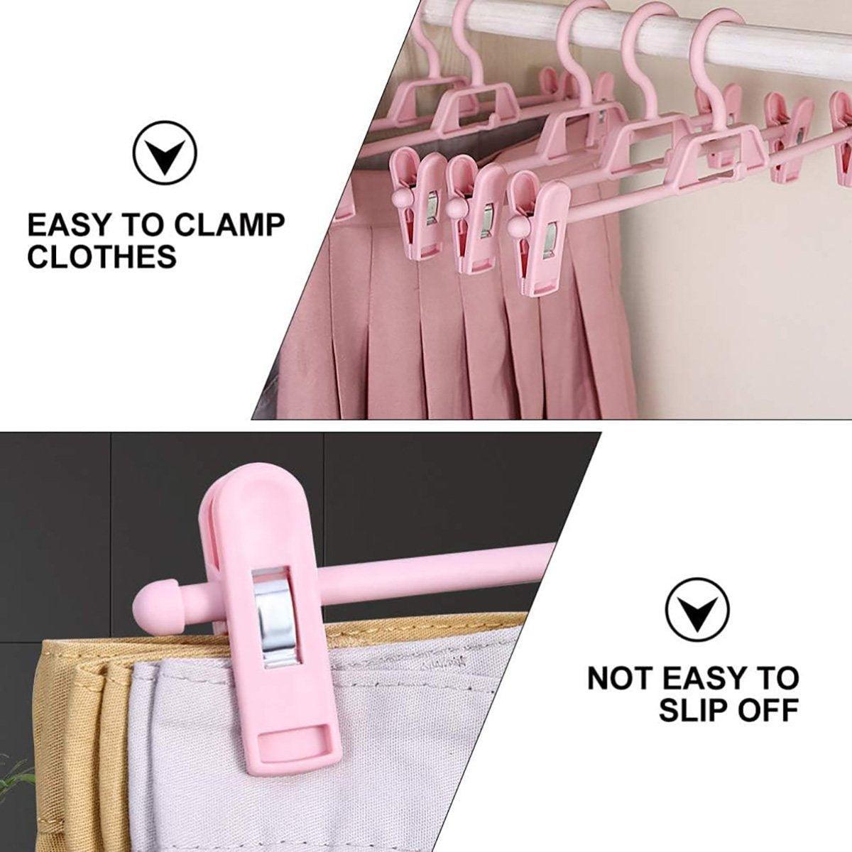 10 Pcs Clip Trouser Hangers in Six Colours | StorageOZ