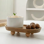 Wooden Oval Tray Home Storage Display Set | StorageOZ