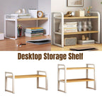 Adjustable Desktop Bookshelf One or Two Tiers | StorageOZ