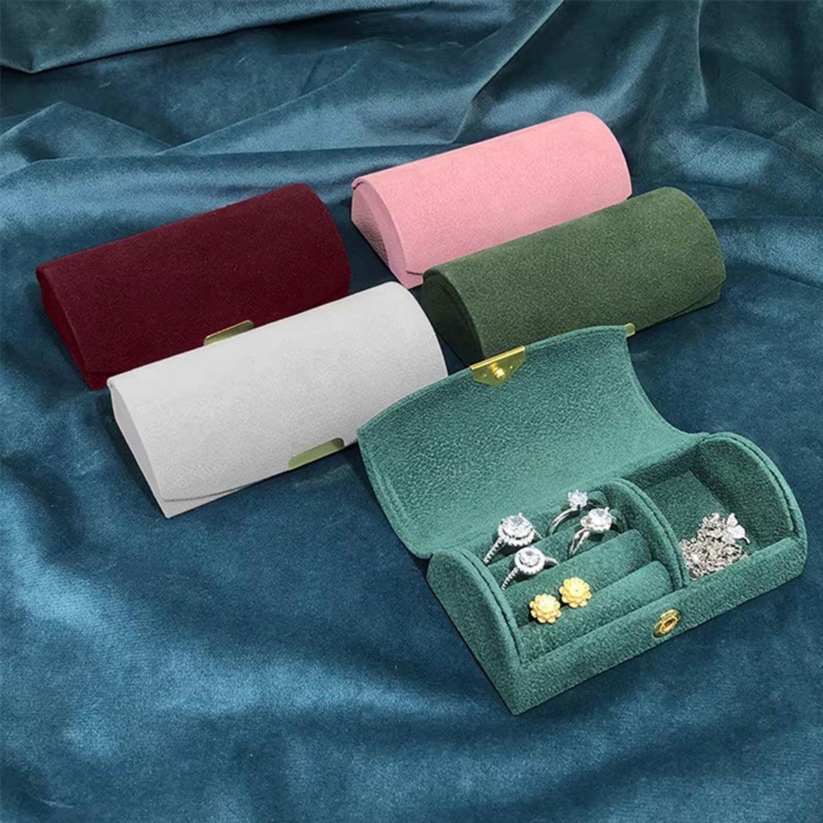 Flannel Travel Jewellery Case Six Colours | StorageOZ