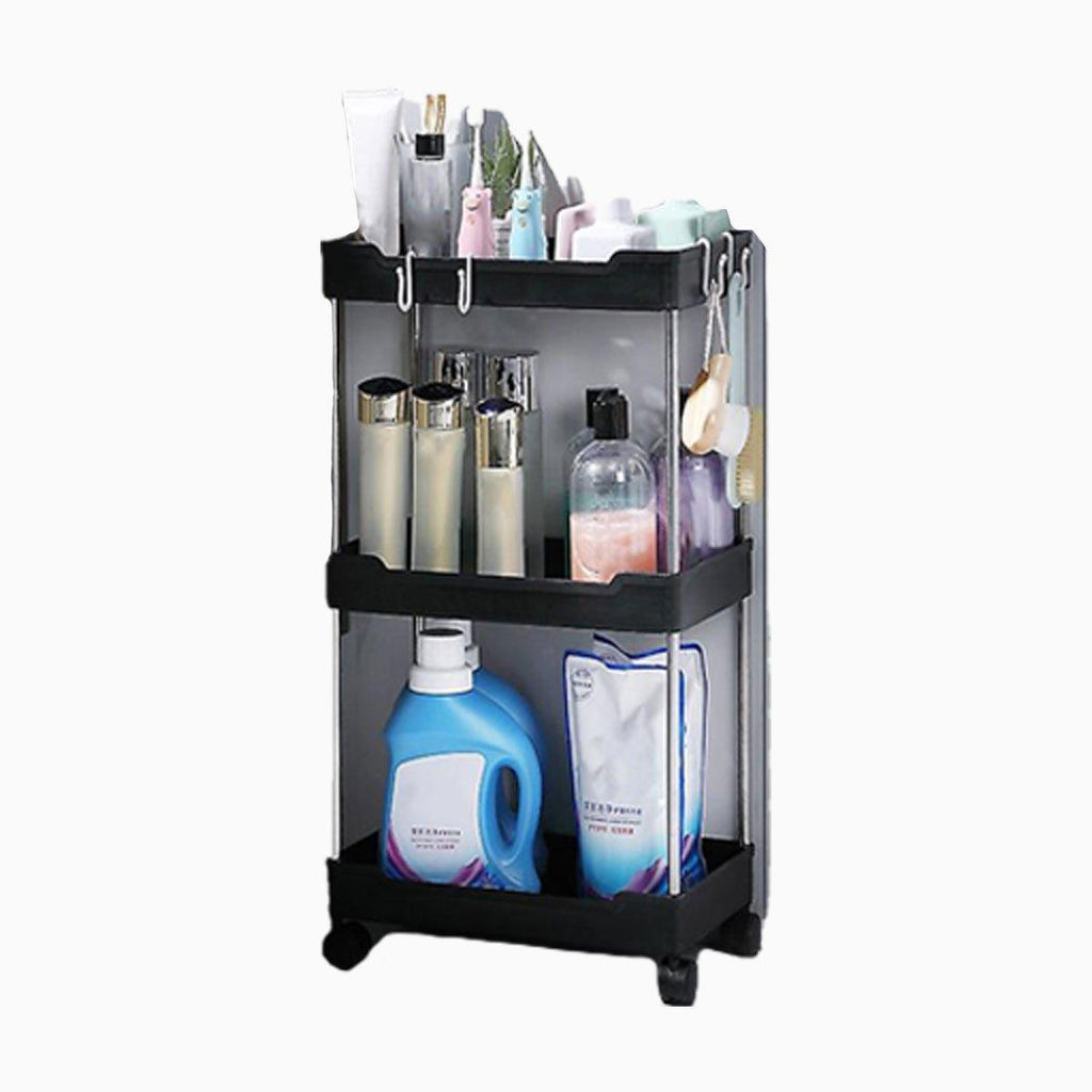 Rolling Storage Cart 3 or 4 Tiers Two Colours | StorageOZ