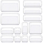 Clear Drawer Organiser Set in Three Packs | StorageOZ