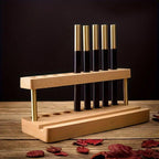 Wooden Desktop Organiser in Two Wood Tones | StorageOZ