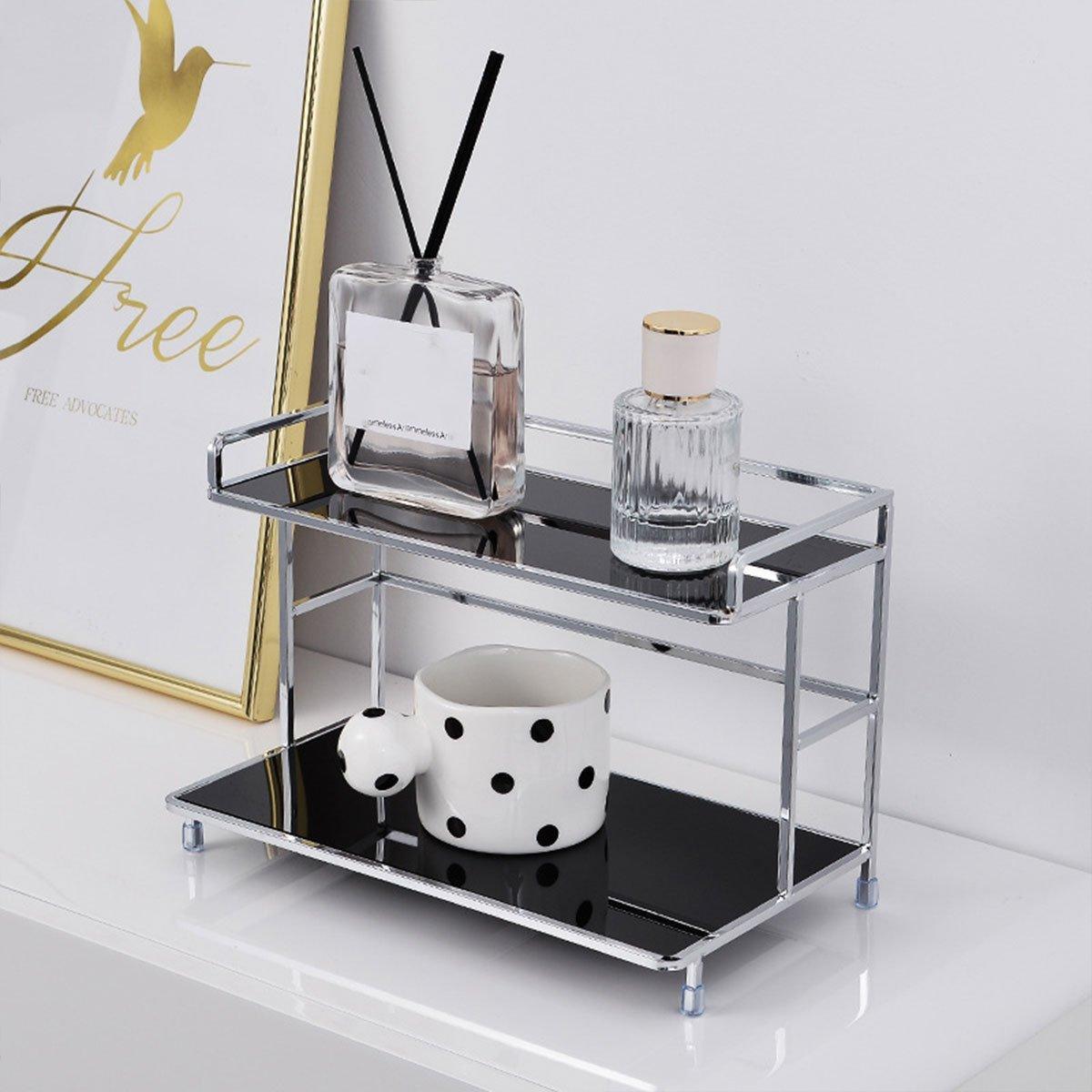 Two Tier Iron Cup Storage Rack Two Colours | StorageOZ
