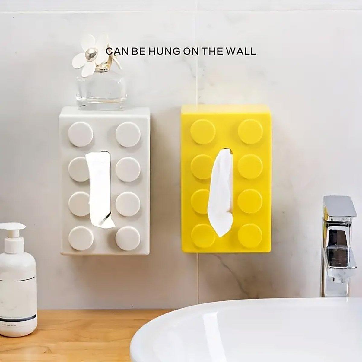 Building Block Tissue Box in Five Colours | StorageOZ