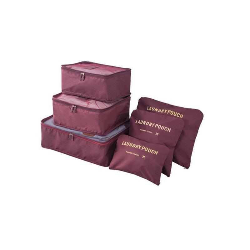 6 Pcs Luggage Organiser Set Seven Colours | StorageOZ