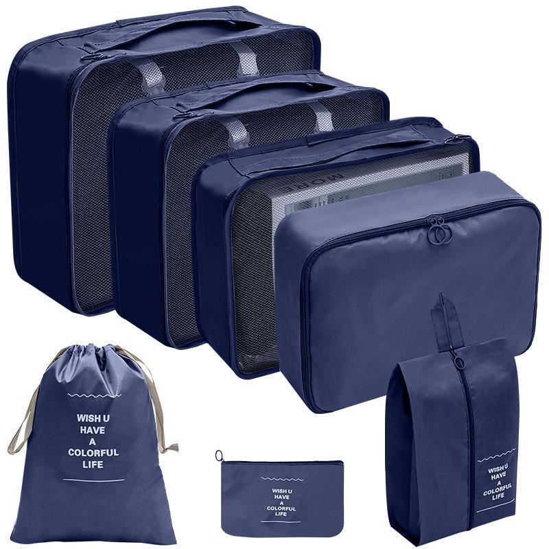 7 Pcs Oxford Packing Cube Set Six Colours | StorageOZ