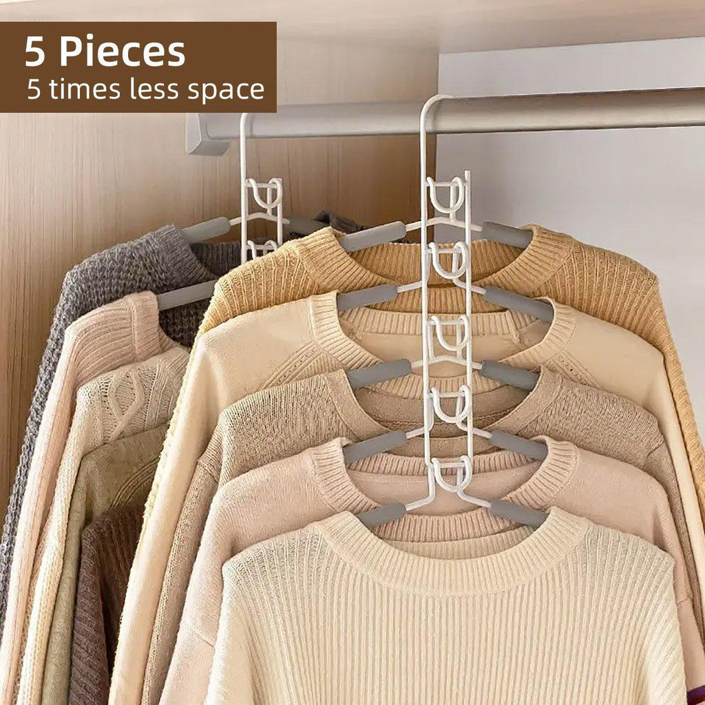 Multi Layer Folding Clothes Hanger Two Colours | StorageOZ