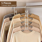 Multi Layer Folding Clothes Hanger Two Colours | StorageOZ