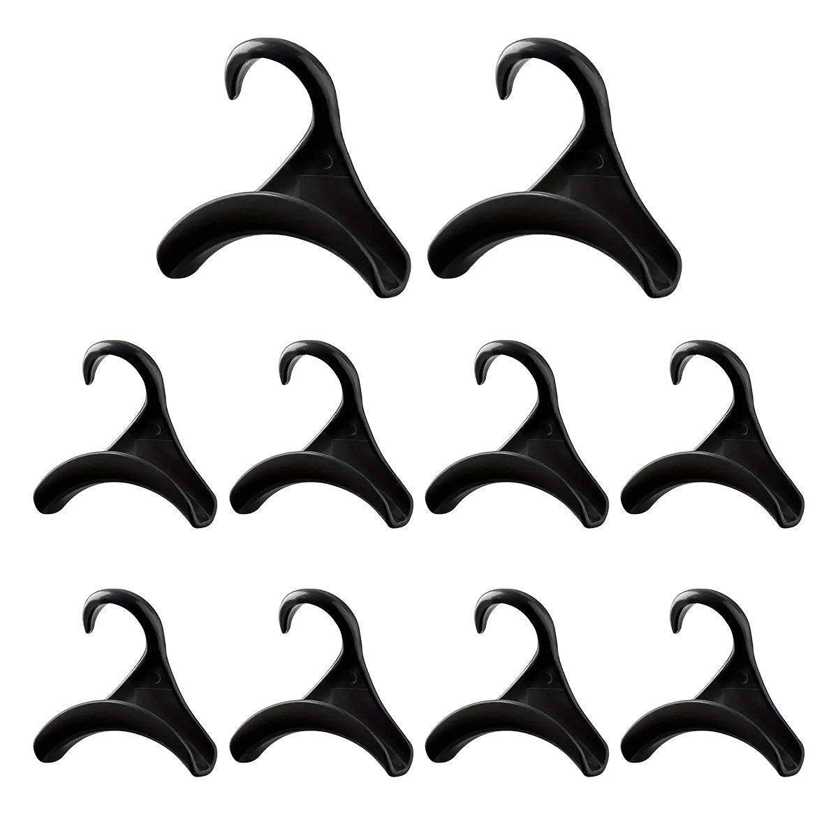 10 Pcs Wardrobe Rail Hooks in Two Colours | StorageOZ
