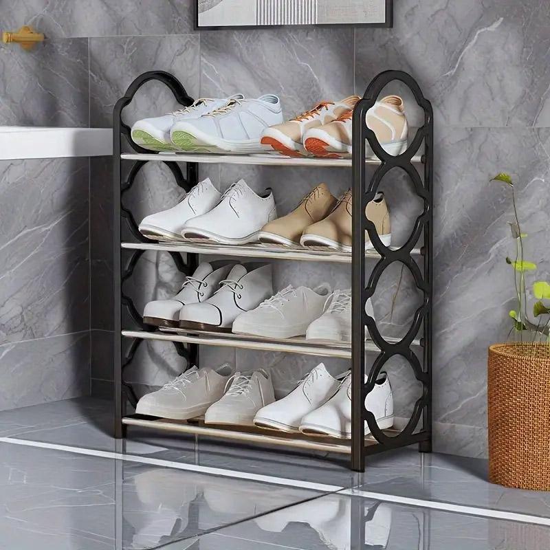 4 Tier Shoe Rack in Three Colours Organiser | StorageOZ