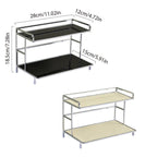 Two Tier Iron Cup Storage Rack Two Colours | StorageOZ