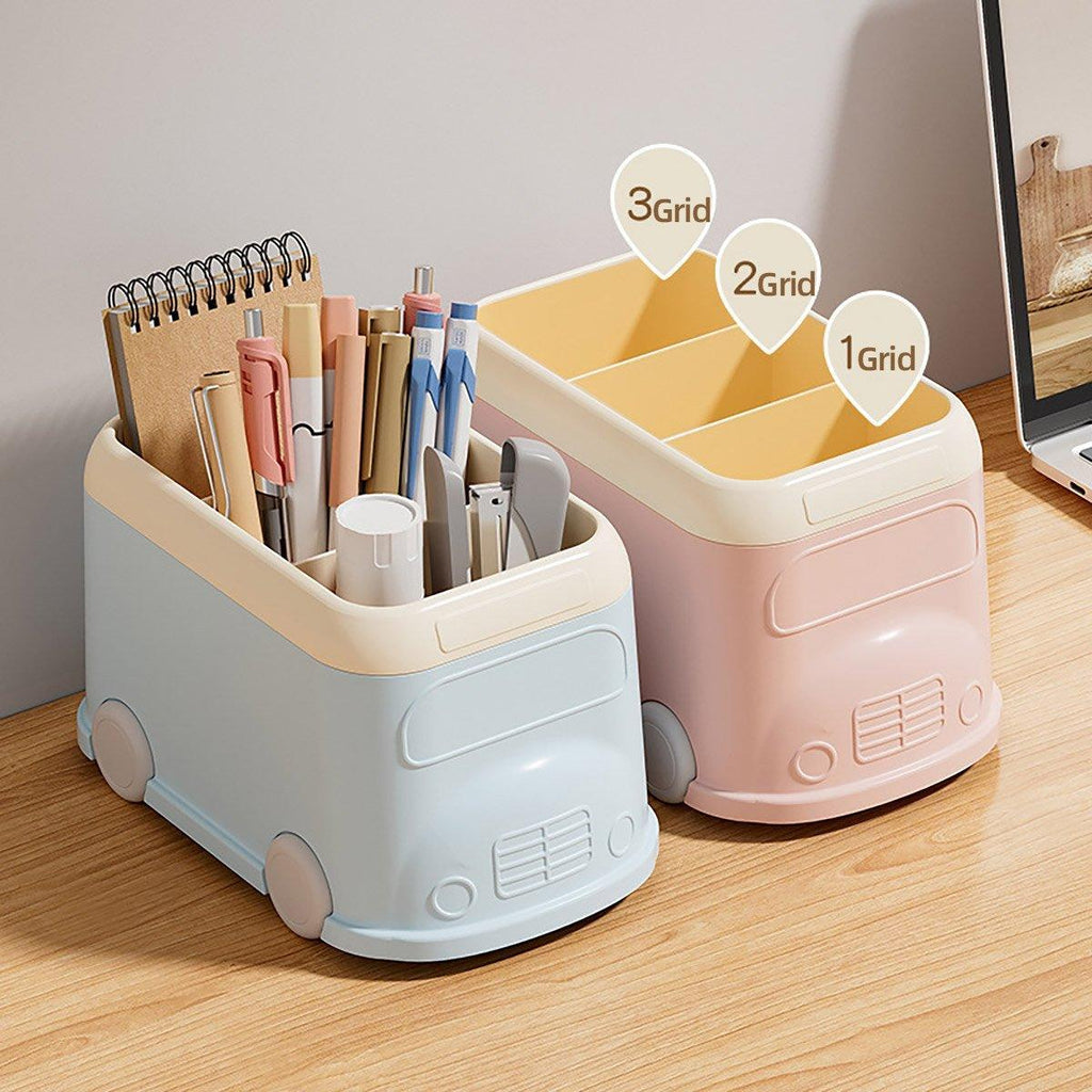 Bus Cartoon Desktop Pen Holder Two Colours | StorageOZ