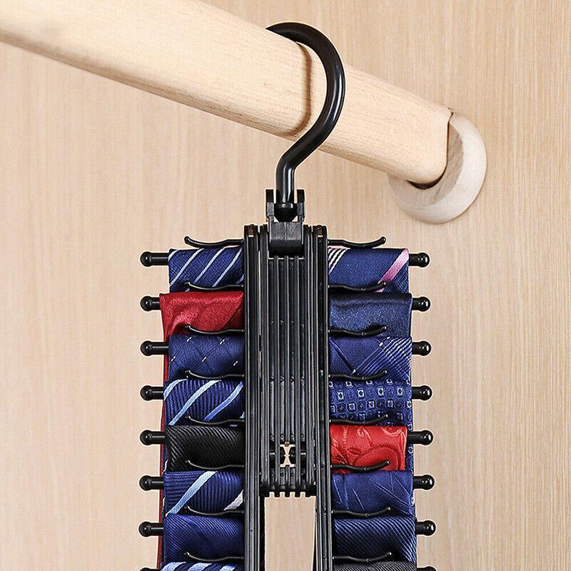 360 Rotating Tie Hanger Holds 20 Accessories | StorageOZ