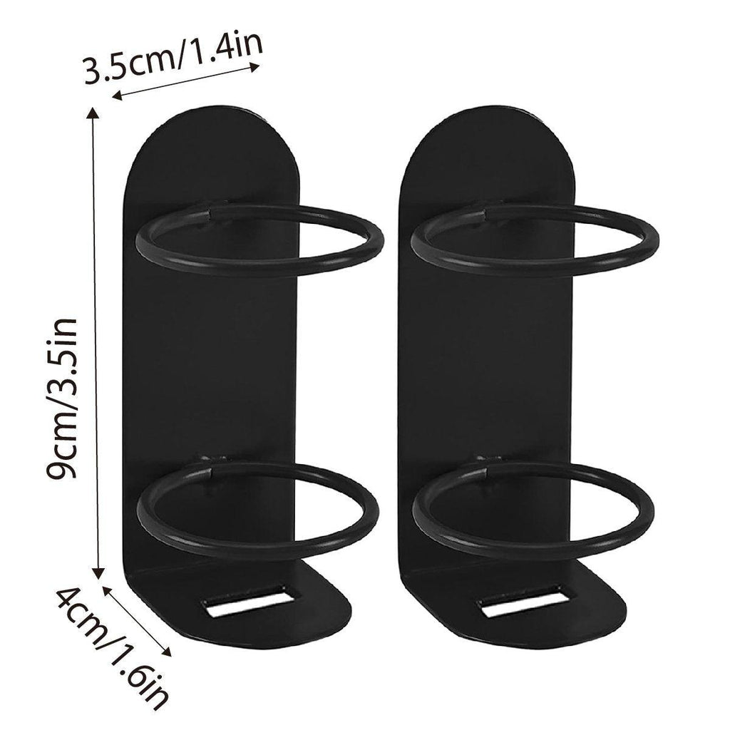 2pcs Iron Wall Mounted Toothbrush Holder No Punch Bathroom Storage Shelf Rack