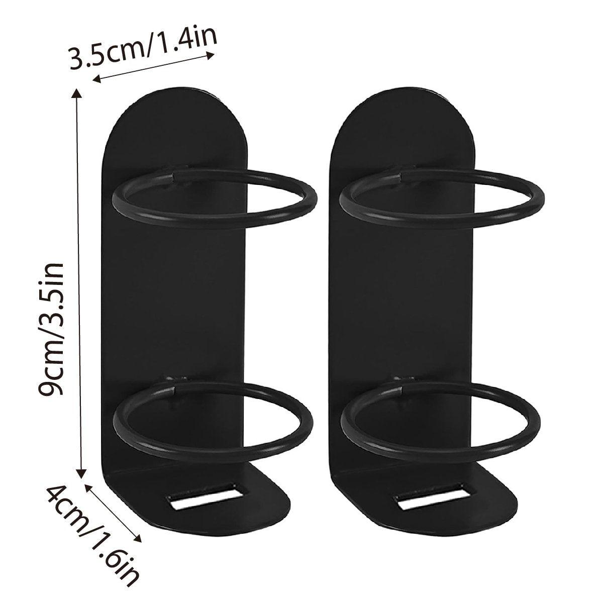 2pcs Iron Wall Mounted Toothbrush Holder No Punch Bathroom Storage Shelf Rack