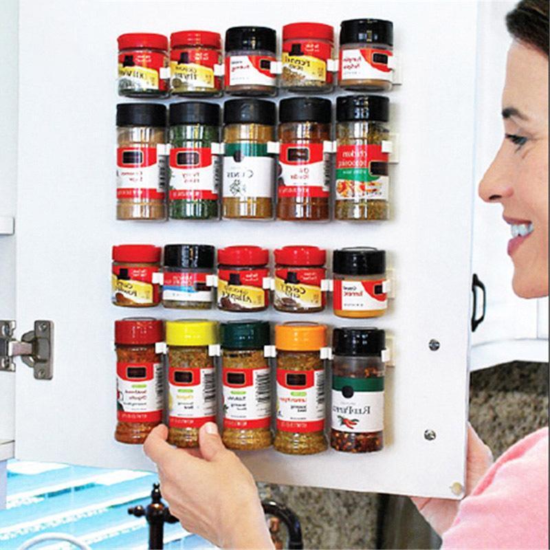 2 Pcs Spice Jar Gripper Clip Wall Strips | StorageOZ