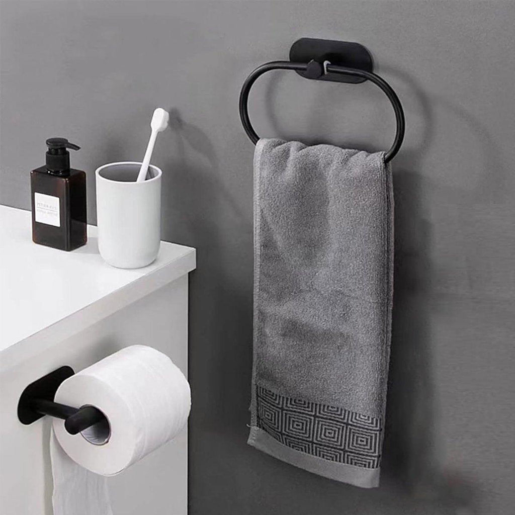 Towel Rings Two Colours Bath Organiser Set | StorageOZ