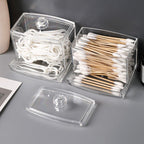 5 Pcs Clear Acrylic Cotton Swab Storage Case | StorageOZ