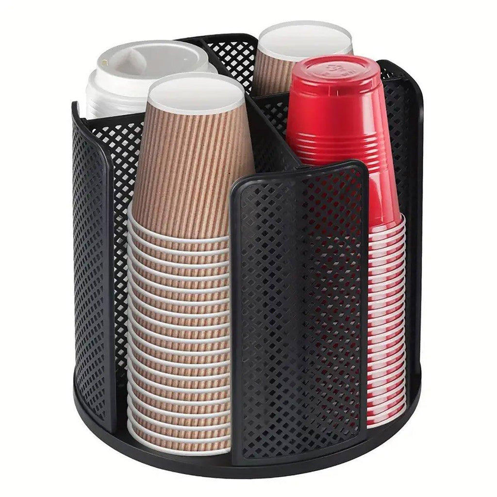 4 Compartment Rotating Cup Holder Three Colours | StorageOZ