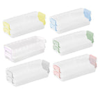 3 Pcs Clear Desktop Storage Boxes Six Colours | StorageOZ