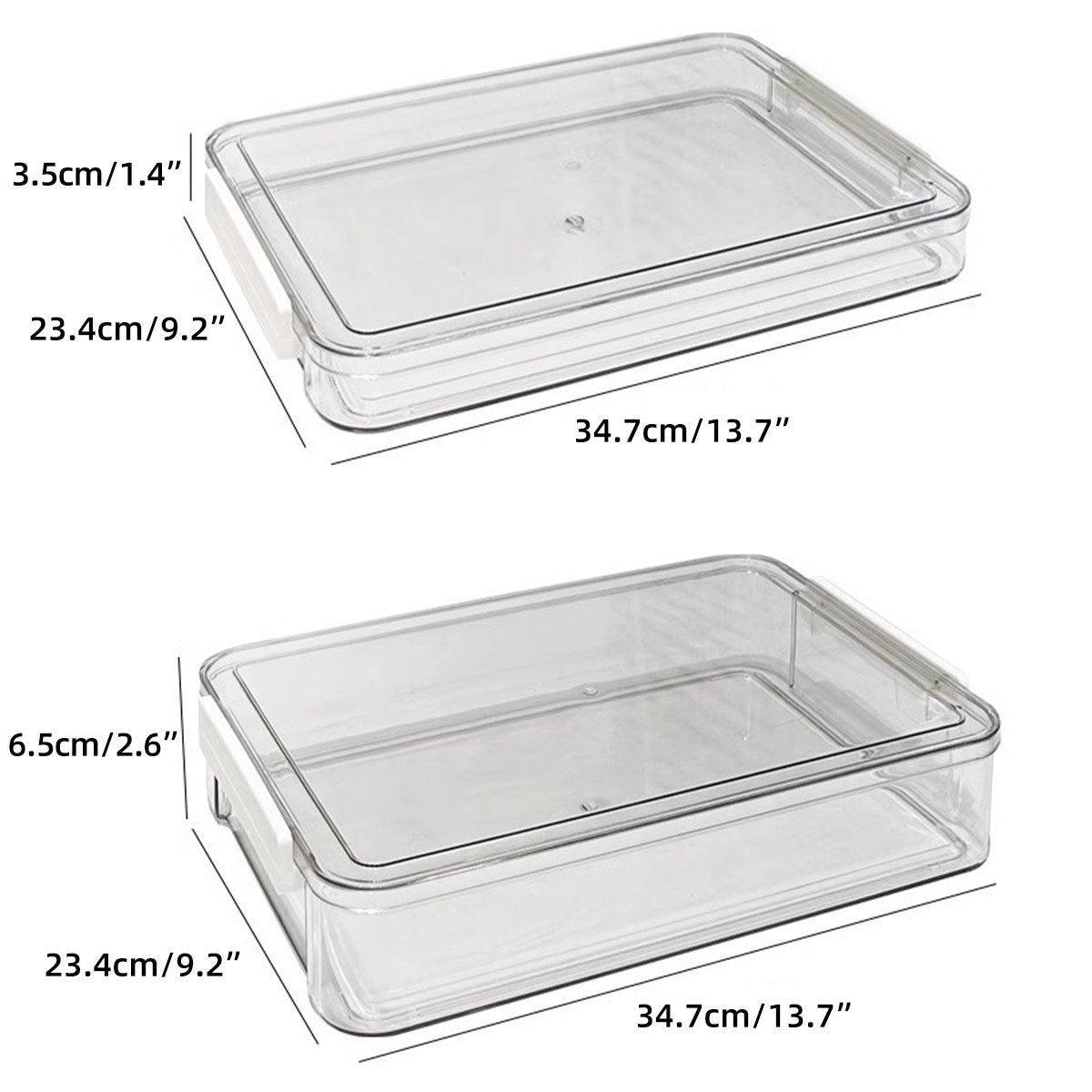 A4 Transparent File Storage Box Two Sizes | StorageOZ