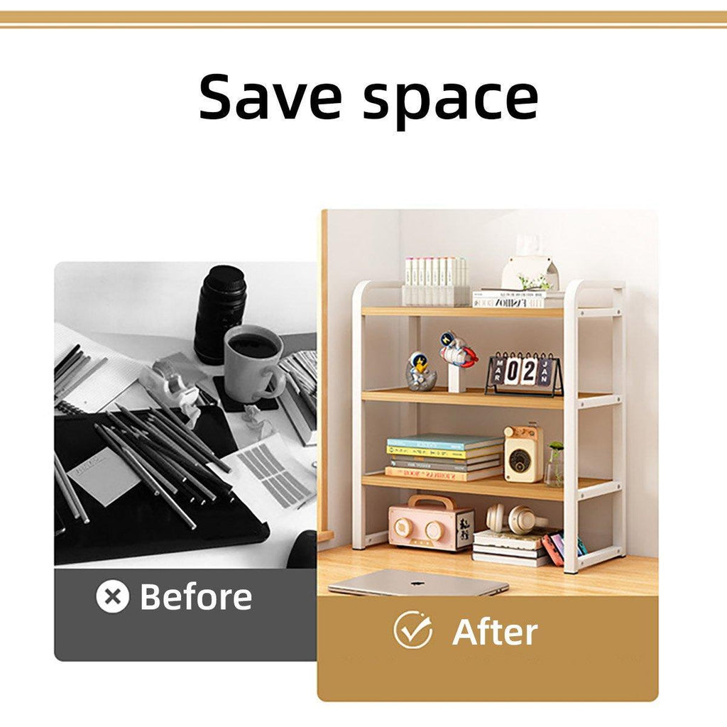 Adjustable Desktop Bookshelf One or Two Tiers | StorageOZ