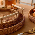 Rattan Serving Basket in Three Diameters | StorageOZ