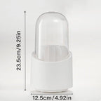 2 Pcs Rotating Makeup Brush Box with Cover | StorageOZ