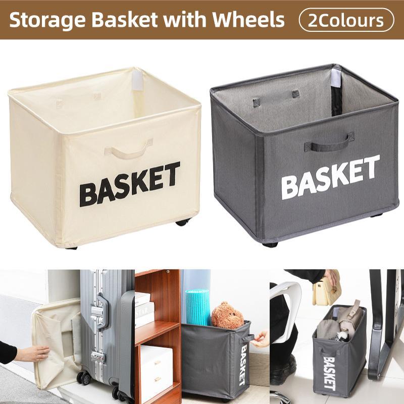 Rolling Collapsible Storage Basket Two Colours | StorageOZ